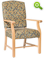Tuscan Wood Frame Resident Room Chair - SPFTUSCAN