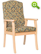 Florence Flex Back Wood Frame Resident Room Chair - SPFFLORENCE