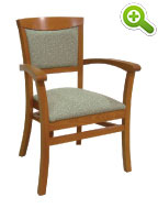 Douglass Stacking Wood Arm Chair