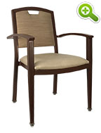 Buchanan Faux Woodgrain Metal Dining Chair - SPFBUCHANAN