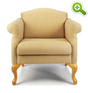 Trillium Queen Anne Leg Lounge Chair - SPFTRQALC