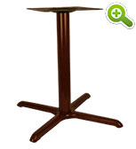 Faux “Wood Grain” Metal Table Base, X-Style