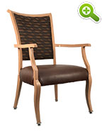 O'Hara II Faux Woodgrain Metal Resident Room Chair - SPFOHARAII
